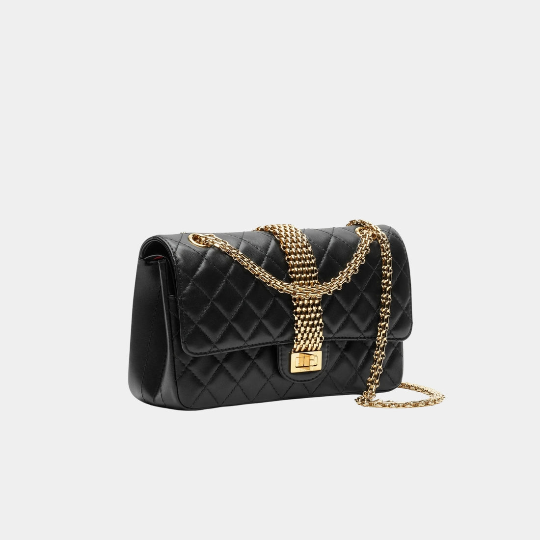 Chanel Bag 2.55 Lamb &amp; Gold-Plated Metal Black