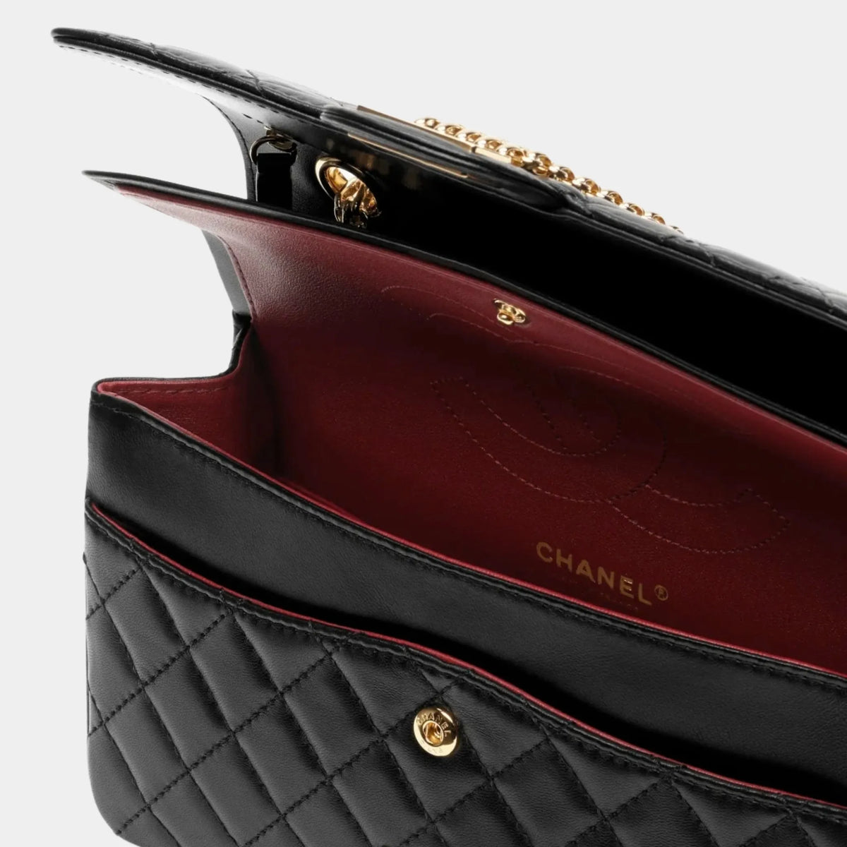 Chanel Bag 2.55 Lamb &amp; Gold-Plated Metal Black