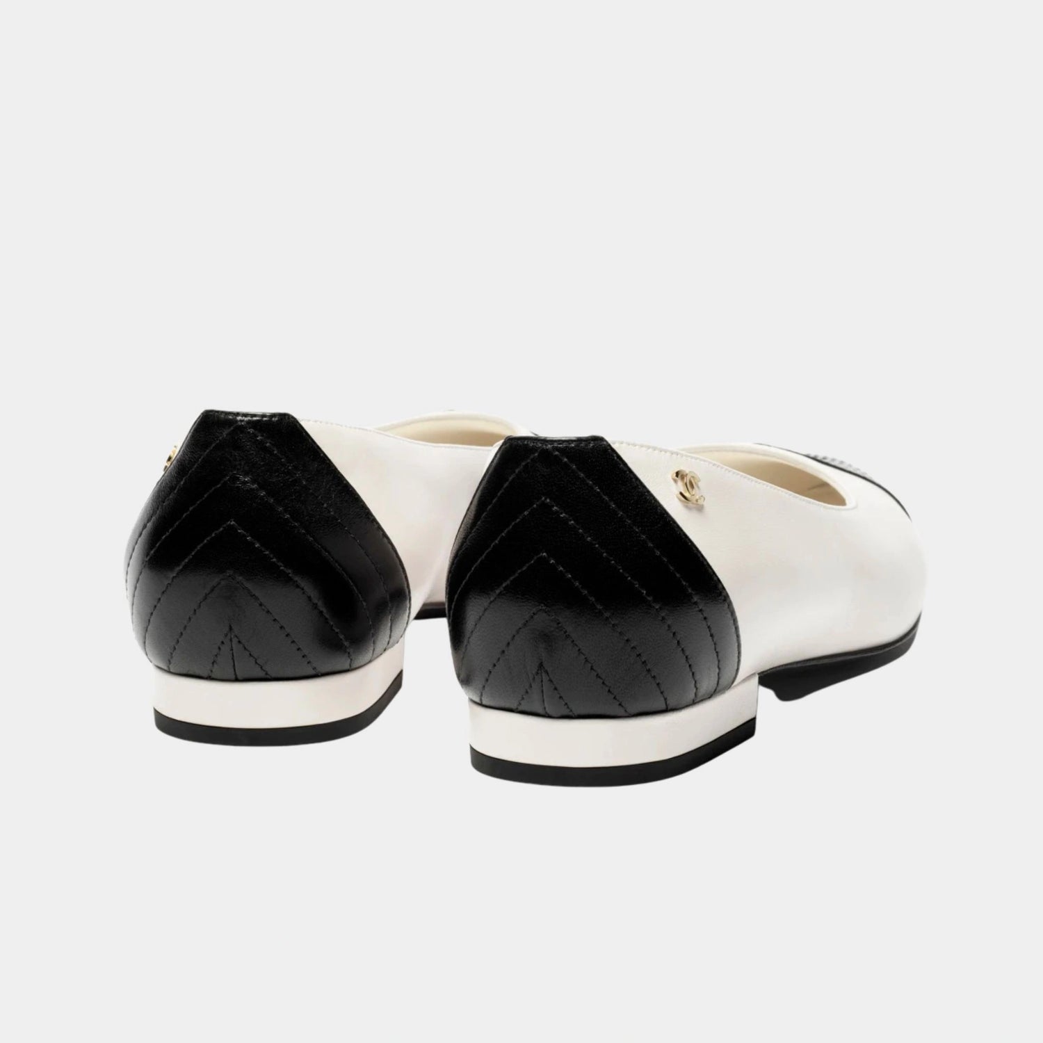 Chanel Ballerinas Lamb Black &amp; White