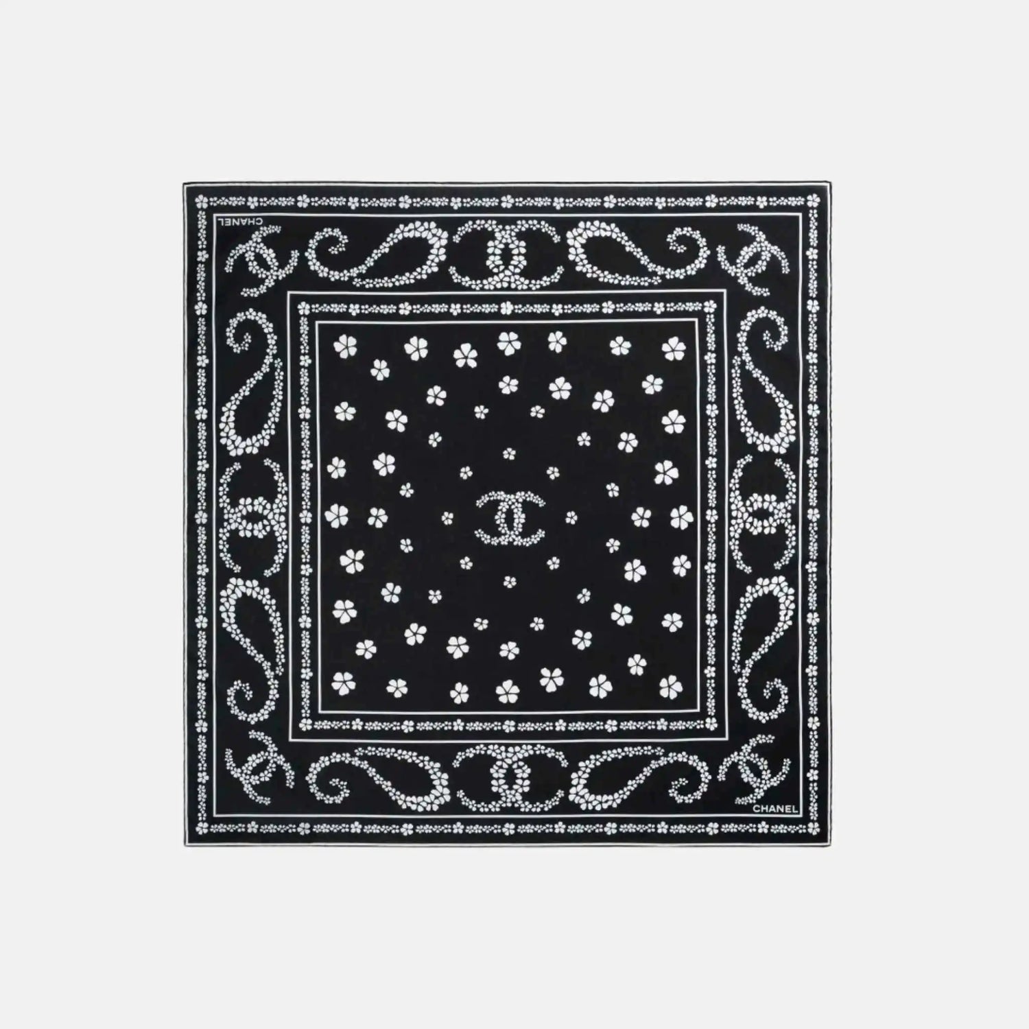 Chanel Bandana In Cotton And Silk From Coco Beach 2025 Collection, Front