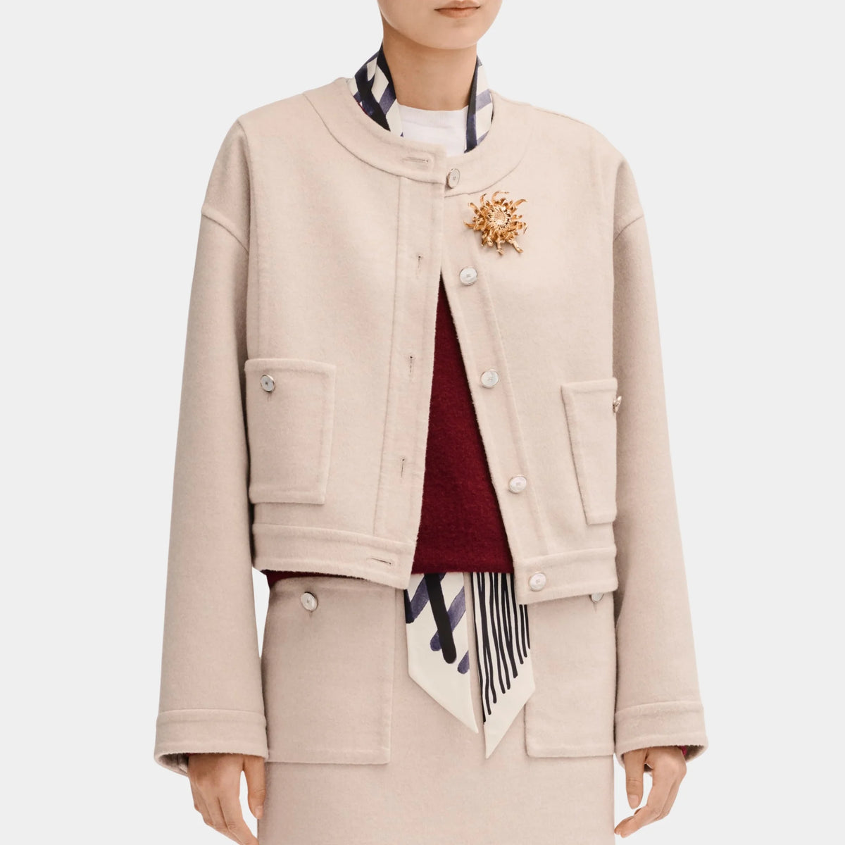 Beige Jacket in Cashmere
