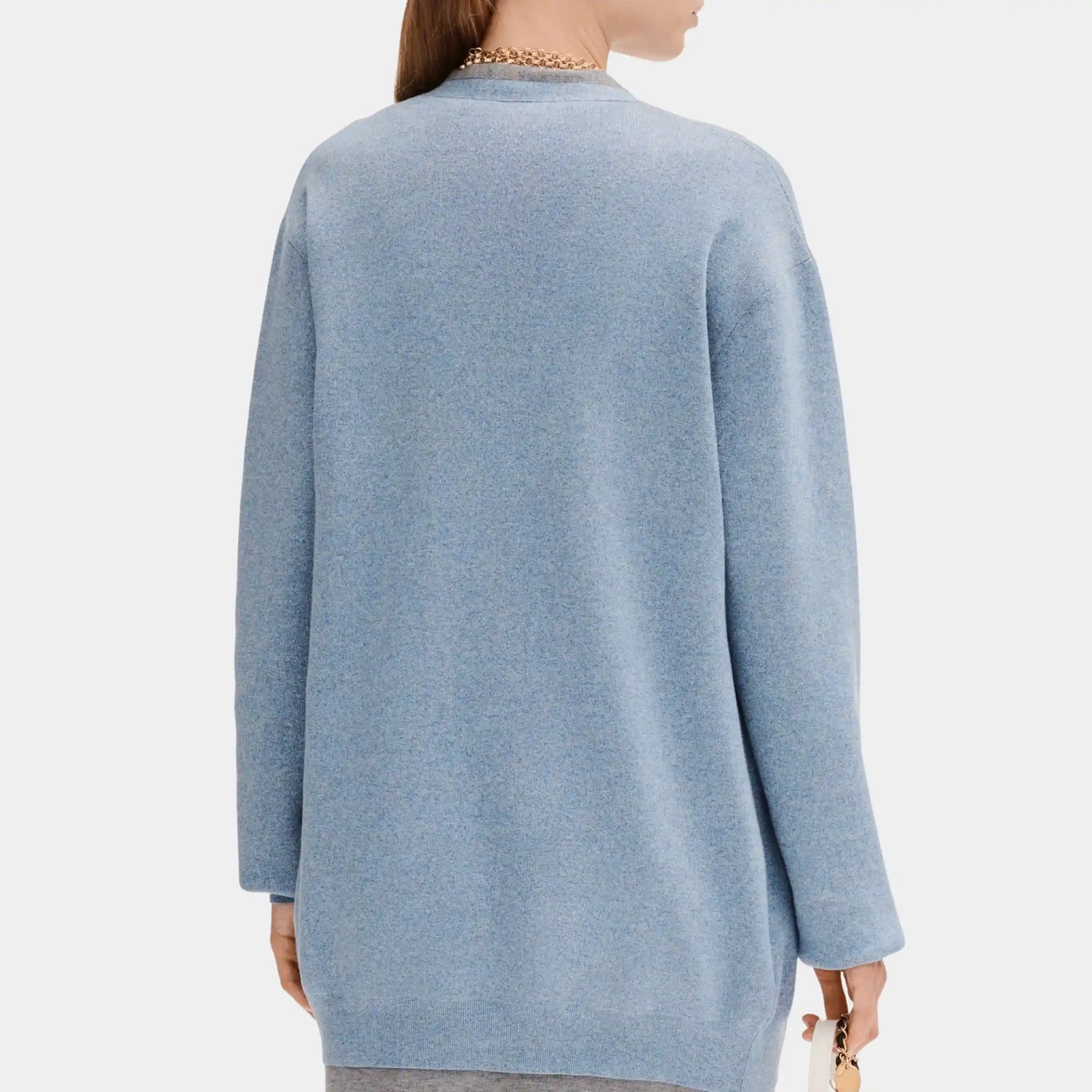 Chanel Blue Cardigan in Cotton, Back