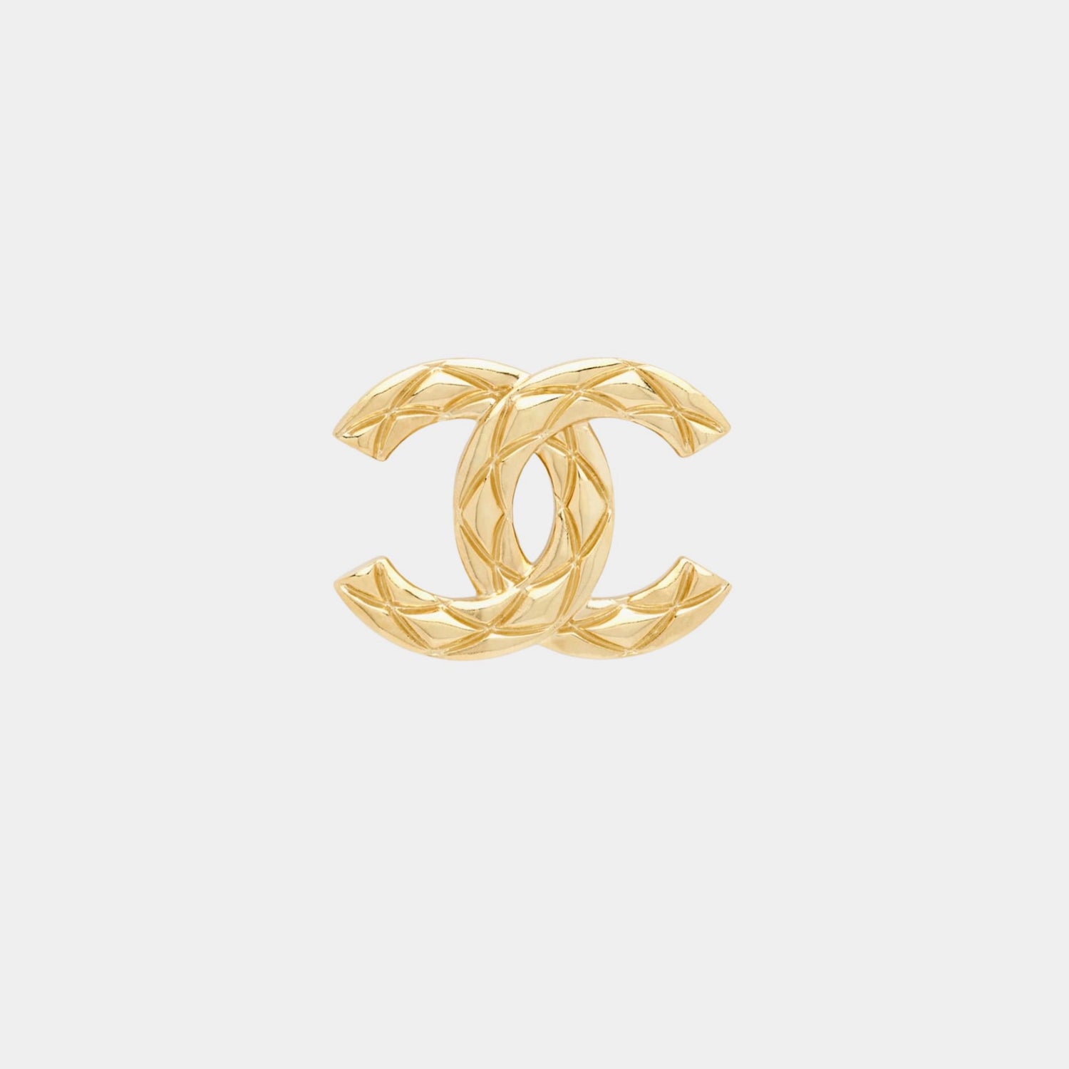 CC Brooch Metal Gold