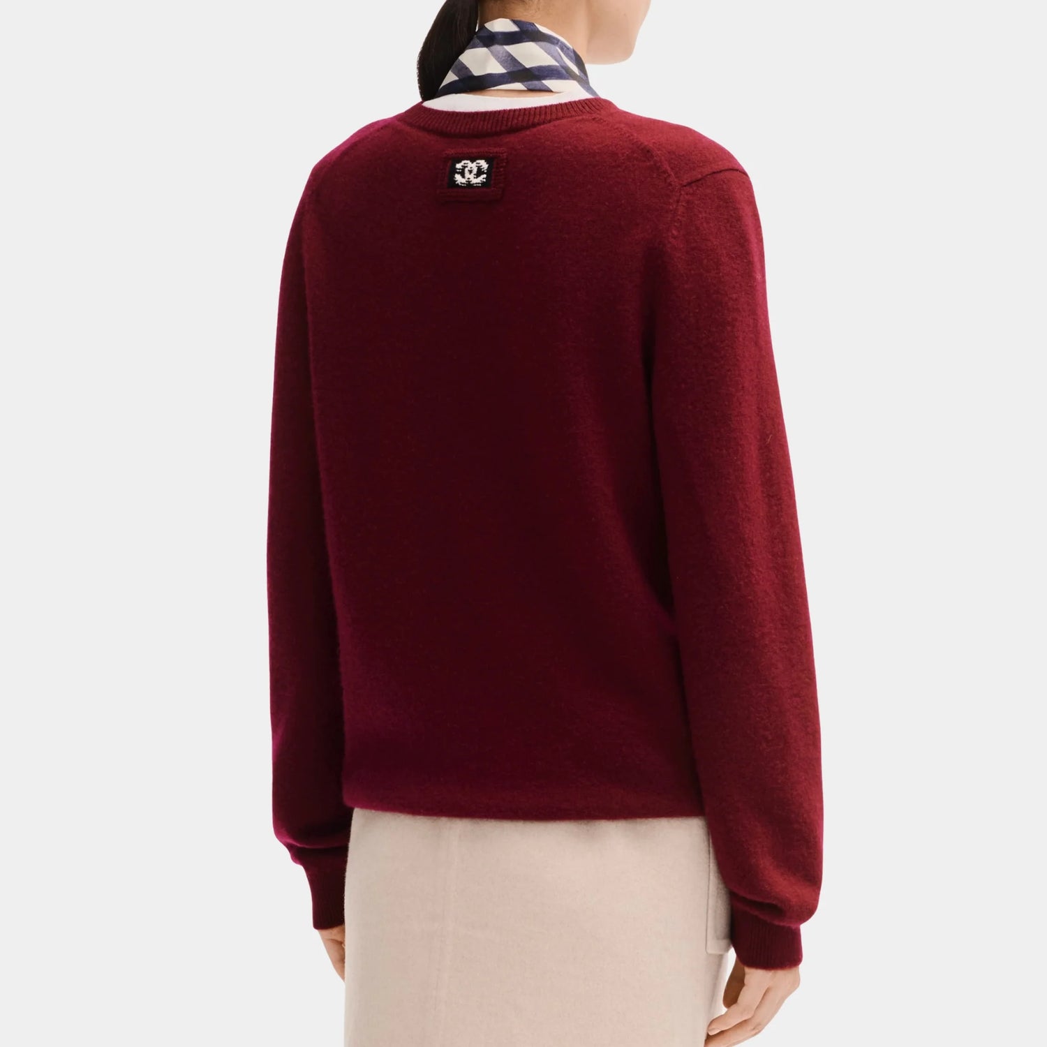 Chanel Burgundy Sweater in Cashmere, Back