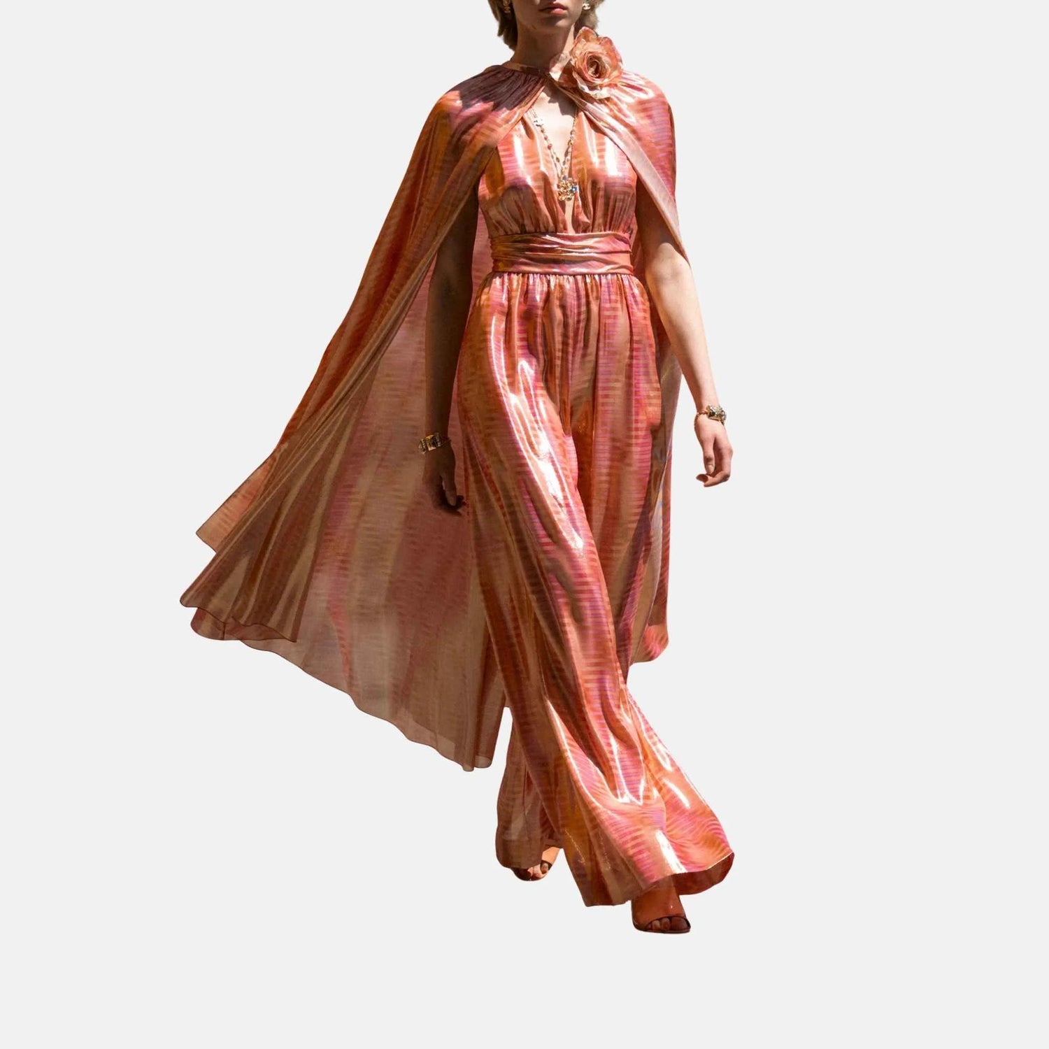 Chanel Cape in Silk and Mixed Fibres