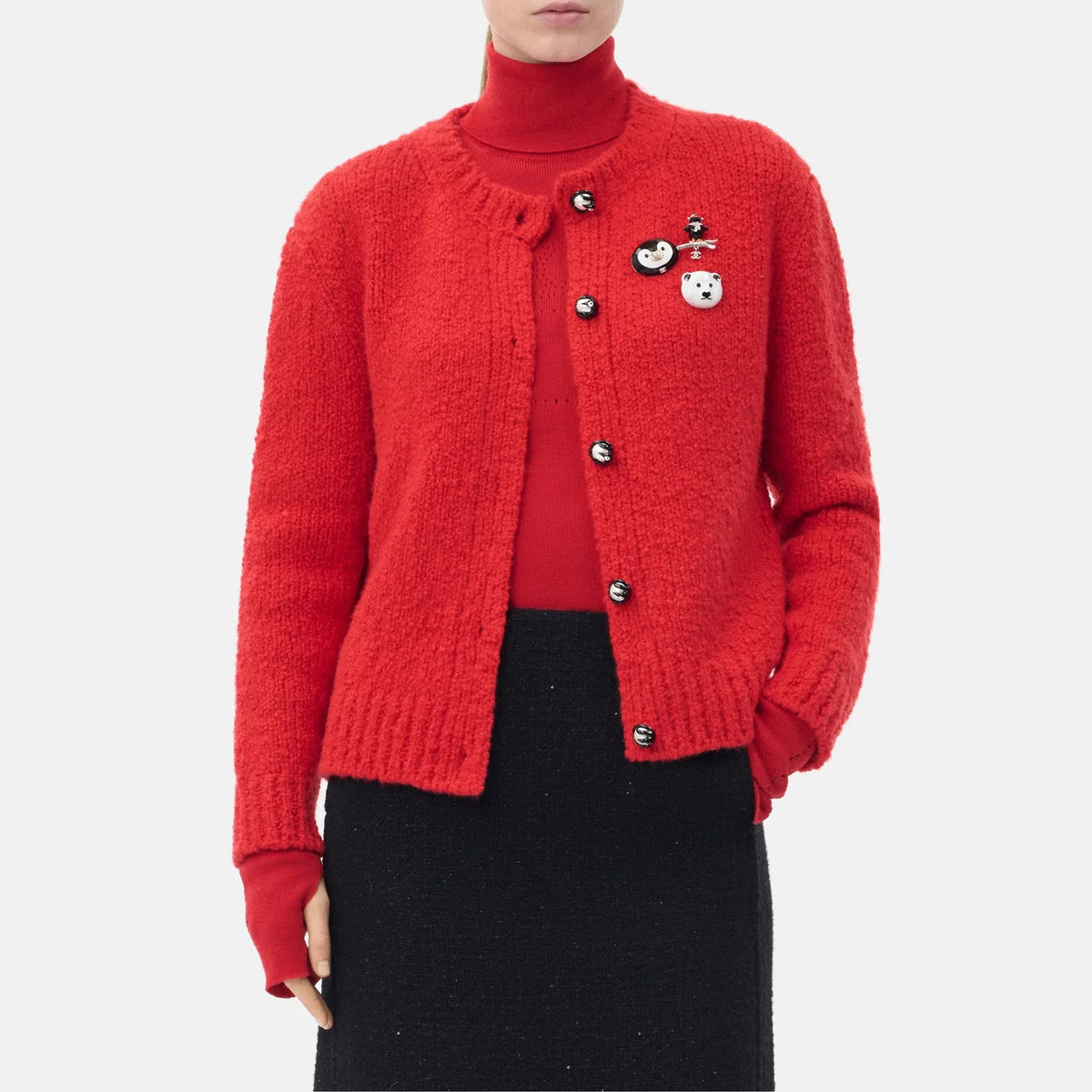 Cardigan Cashmere in Red