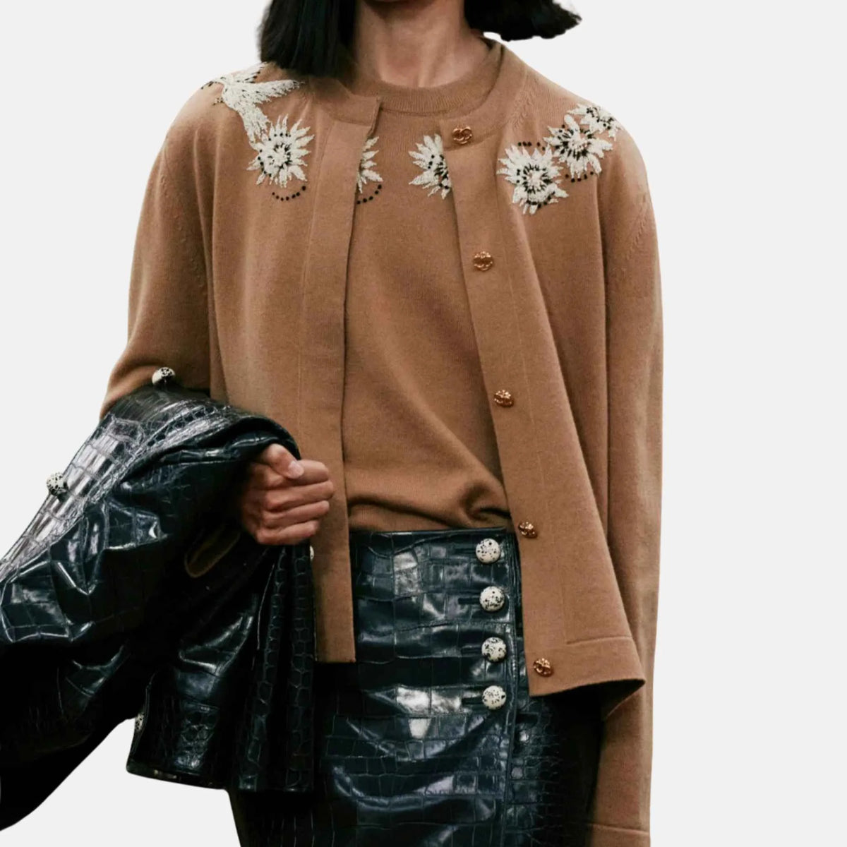Cardigan Embroidered Cashmere