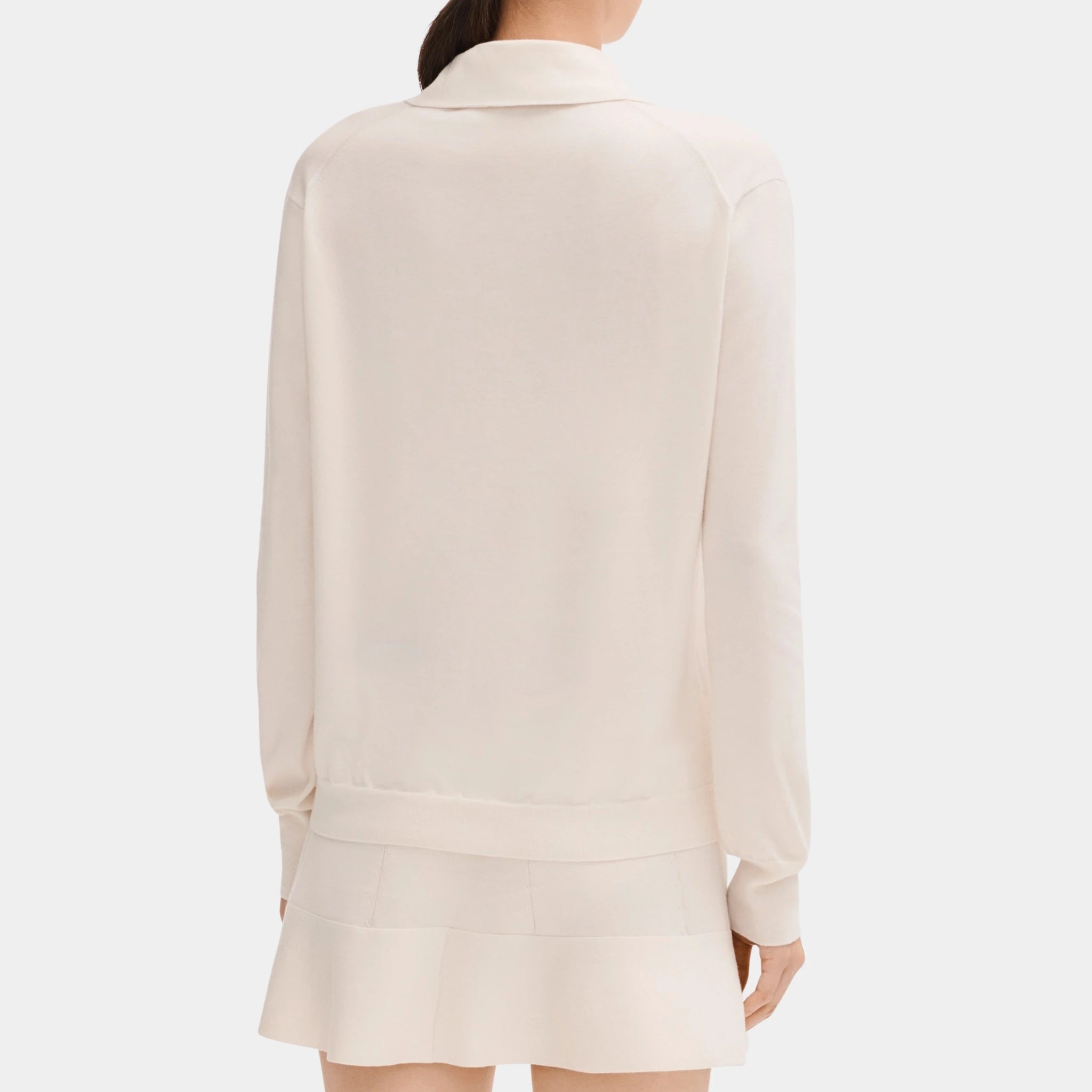 Chanel Cardigan in Cotton and Cashmere Ivory, Back