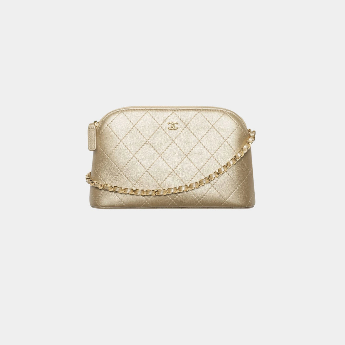 Chanel Clutch With Chain Metallic Grained Goatskin & Gold Tone Metal