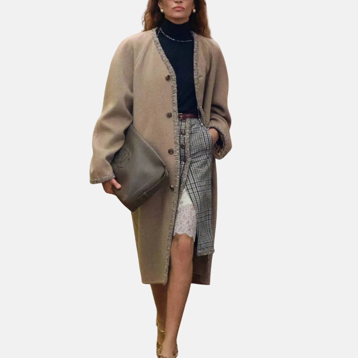 Coat Cashmere in Dune Beige