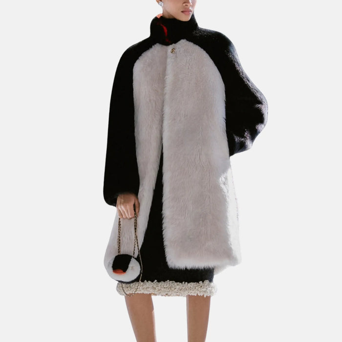 Chanel Coat Lambskin in White and Black — Coco Neige 2026