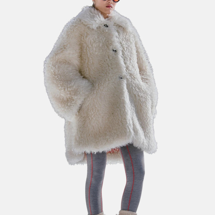 Chanel Coat Mohair in Cream White — Coco Neige 2026