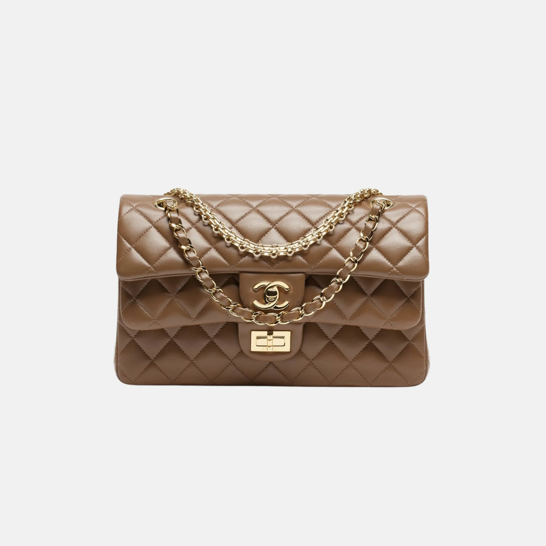 Chanel Flap Bag Lambskin in Brown