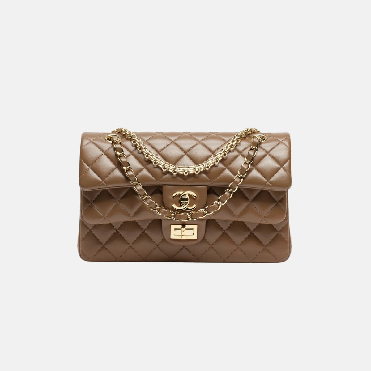 Chanel Flap Bag Lambskin in Brown