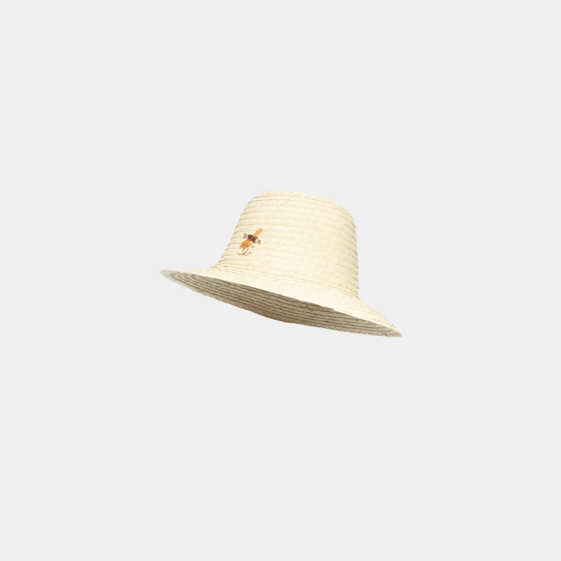 Chanel Hat Straw Glass &amp; Metal Beige Multicolor &amp; Gold