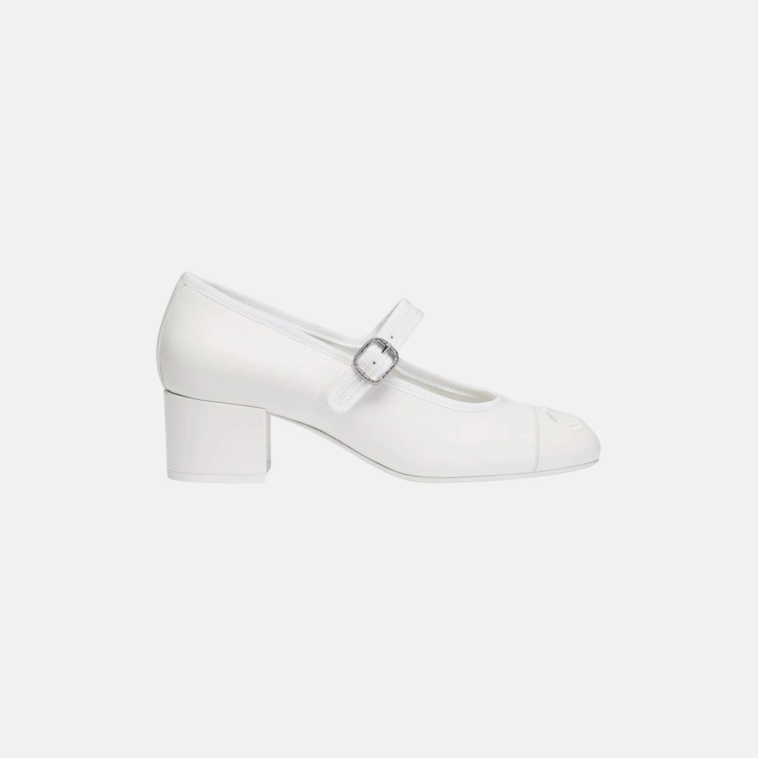 Chanel Heeled Mary Janes in Lambskin, Side