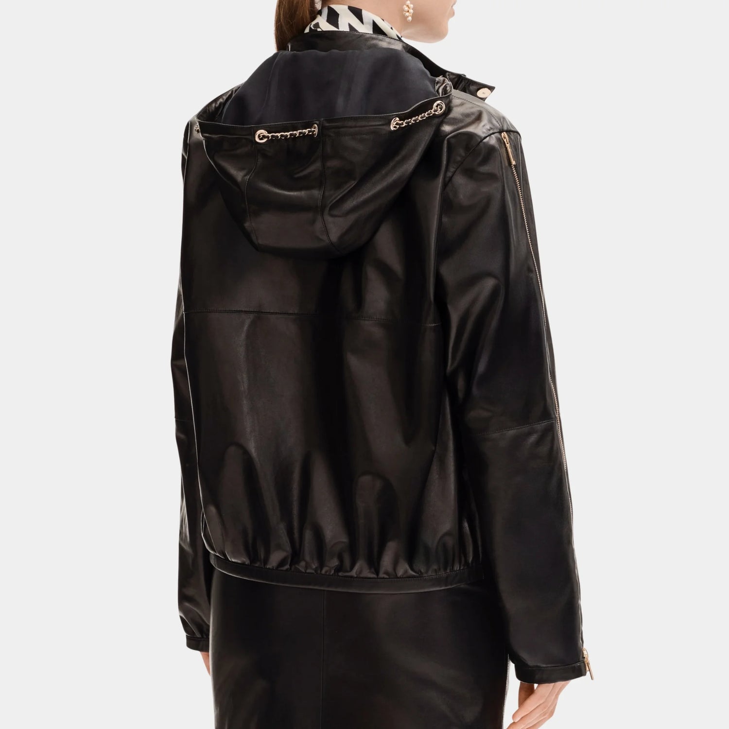 Chanel Jacket in Black Lambskin, Back