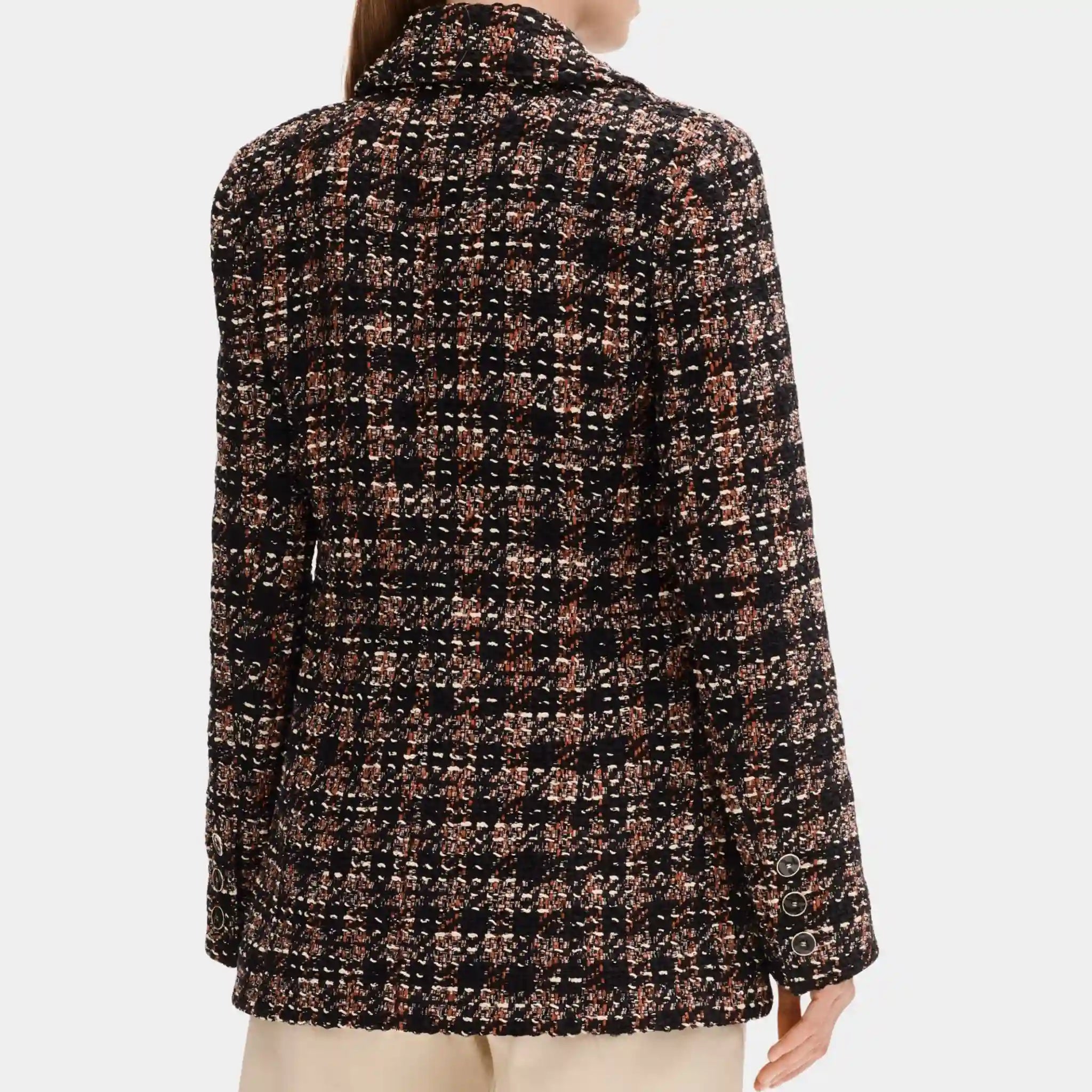 Chanel Jacket in Cotton and Wool Tweed, Back