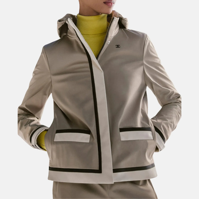 Chanel Jacket Mixed Fibres in Taupe Black and Grey — Coco Neige 2026