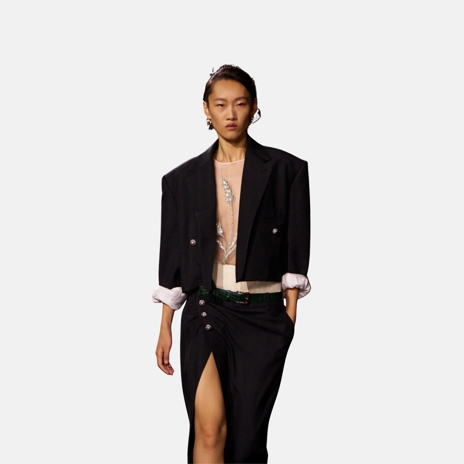 Chanel Jacket in Silk Gabardine Black