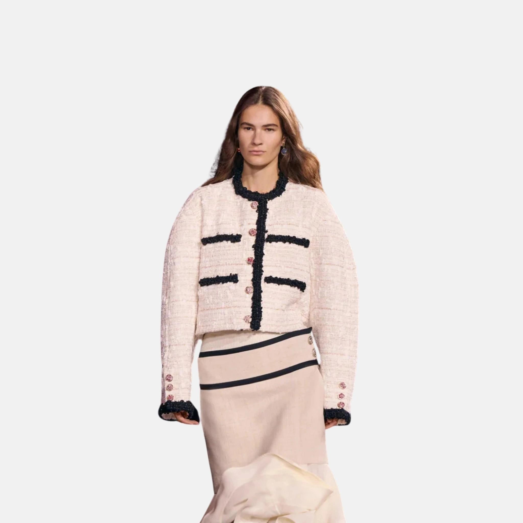 Chanel Jacket Tweed Black