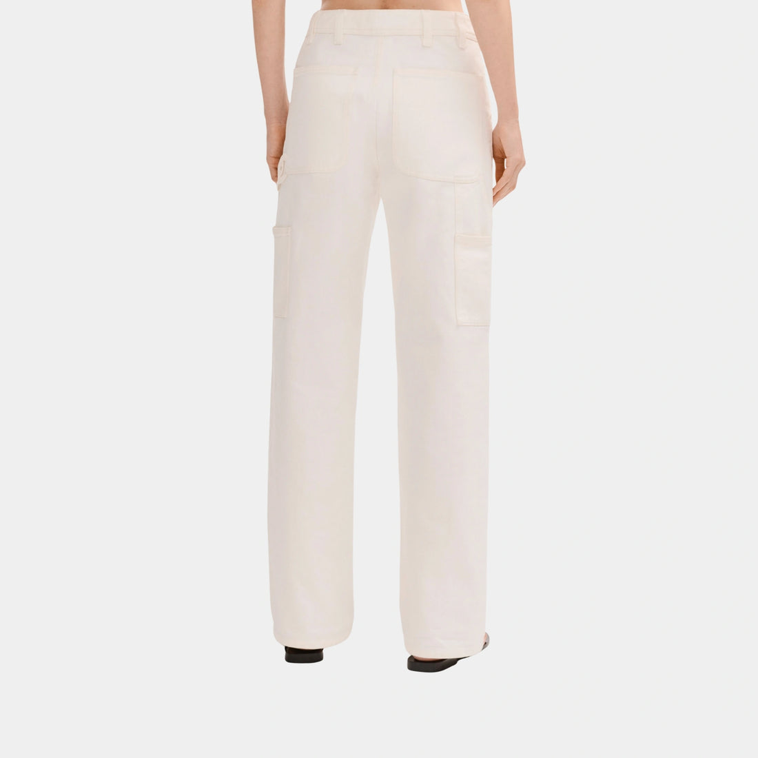 Chanel Jeans in White Washed Out Denim, Back