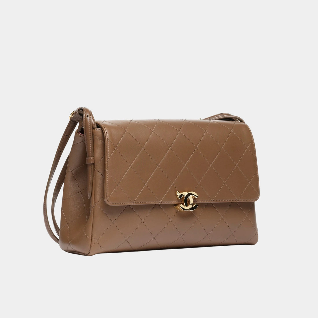 Chanel Large flap bag Lamb & Gold-Plated Metal Brown