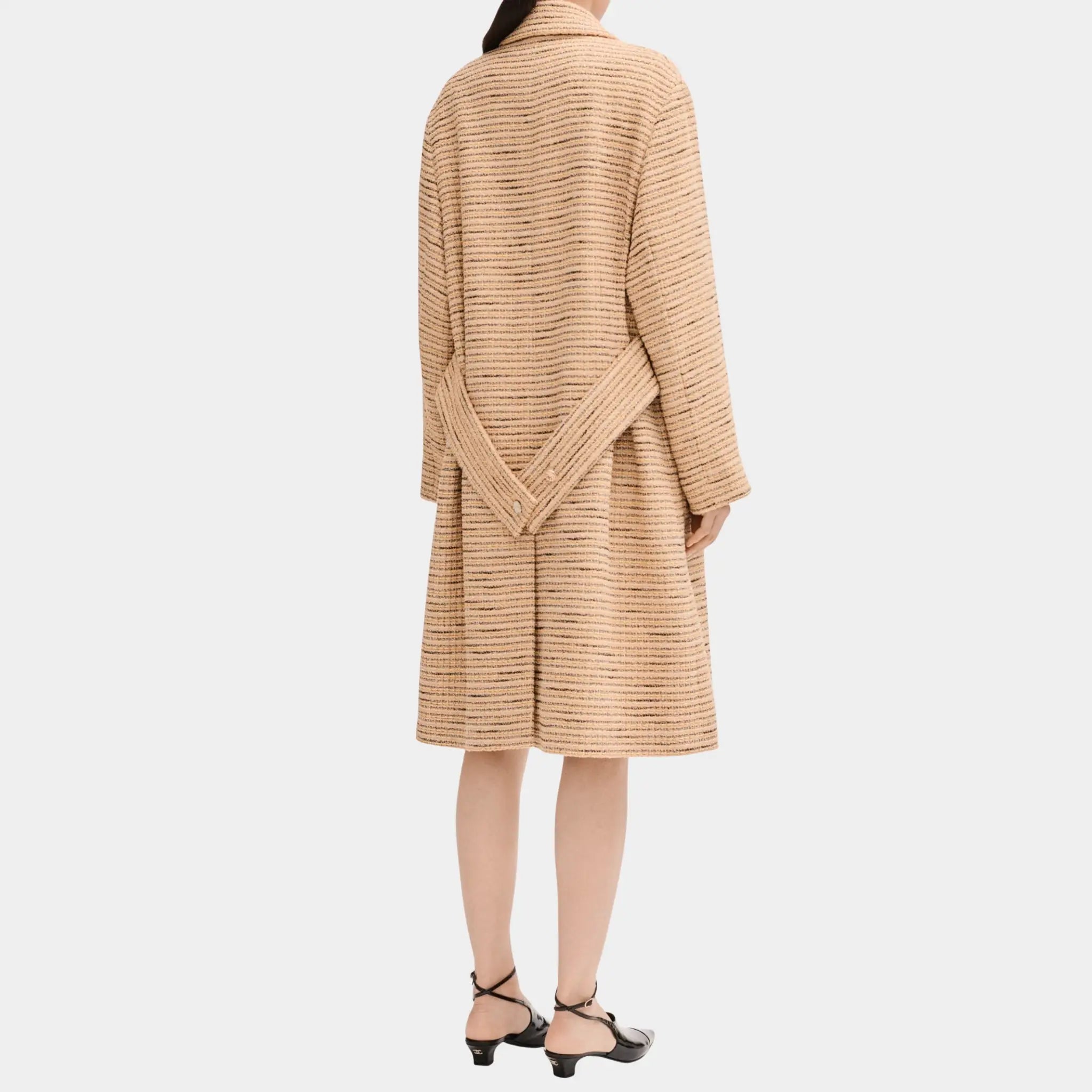 Chanel Long Coat in Tweed, Back