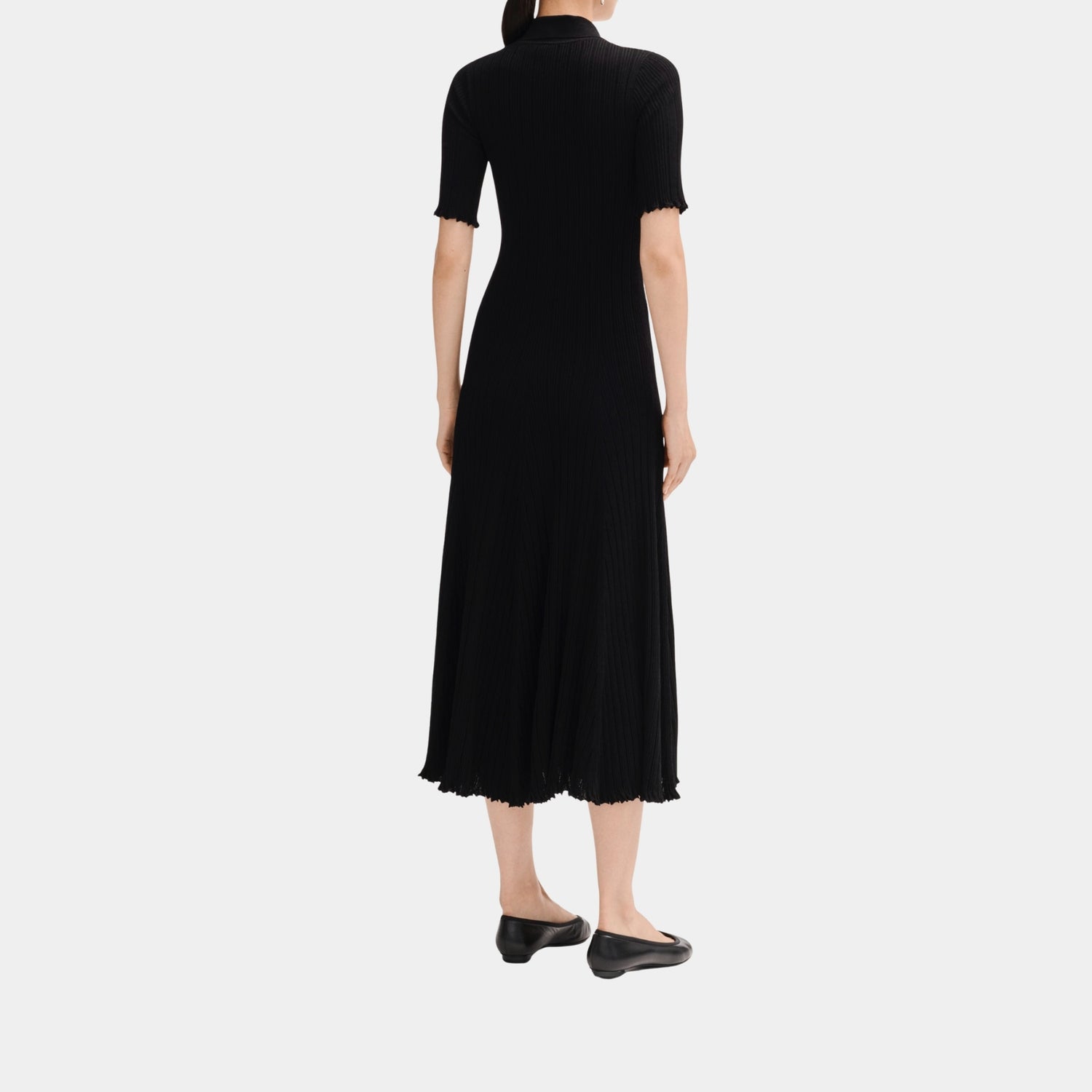 Chanel Long Dress in Black Mixed Fibres, Back