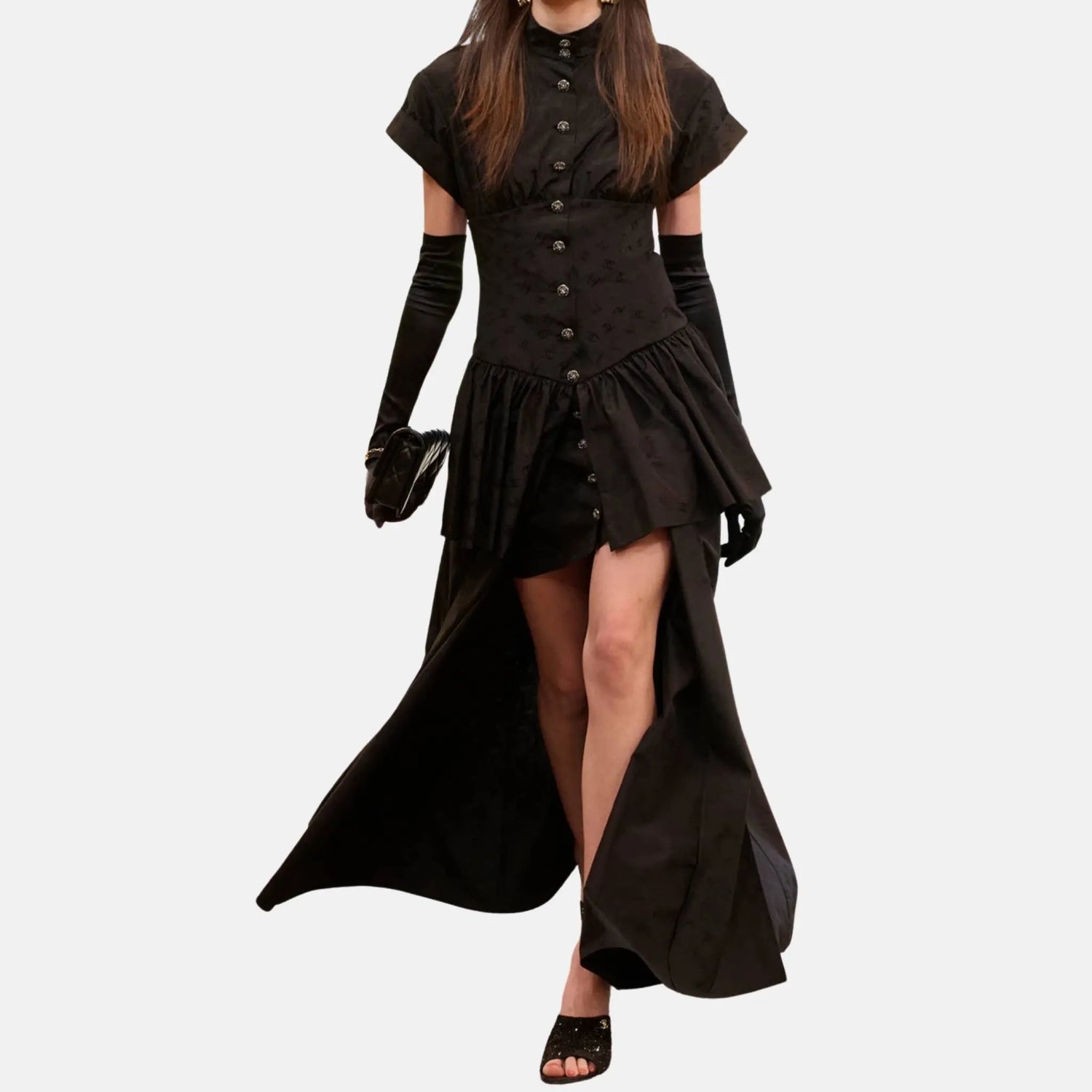 Chanel Long Dress in Silk Taffeta