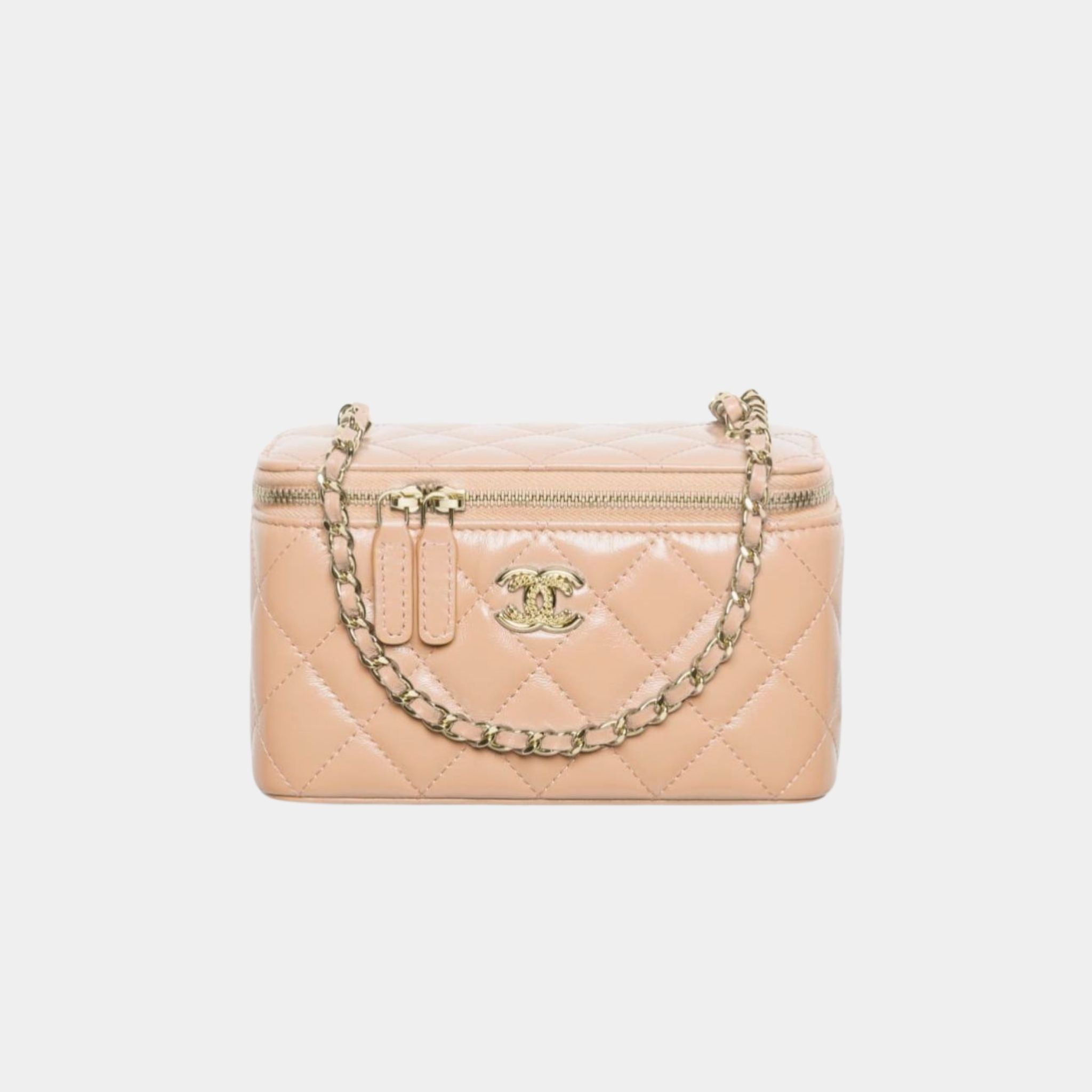 Chanel Long Vanity with Chain in Shiny Lambskin and Gold