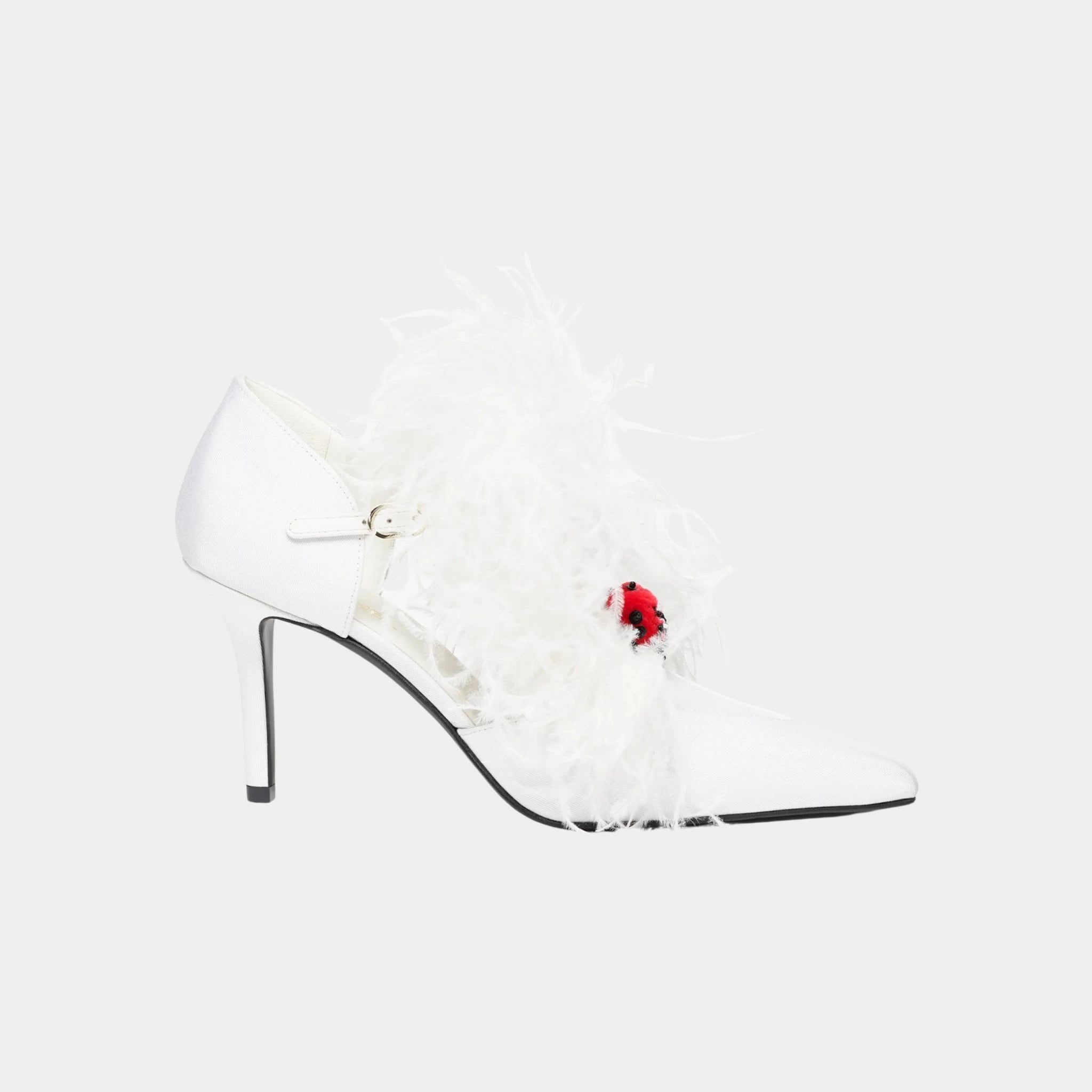 Chanel Mary Janes Grosgrain &amp; Feathers