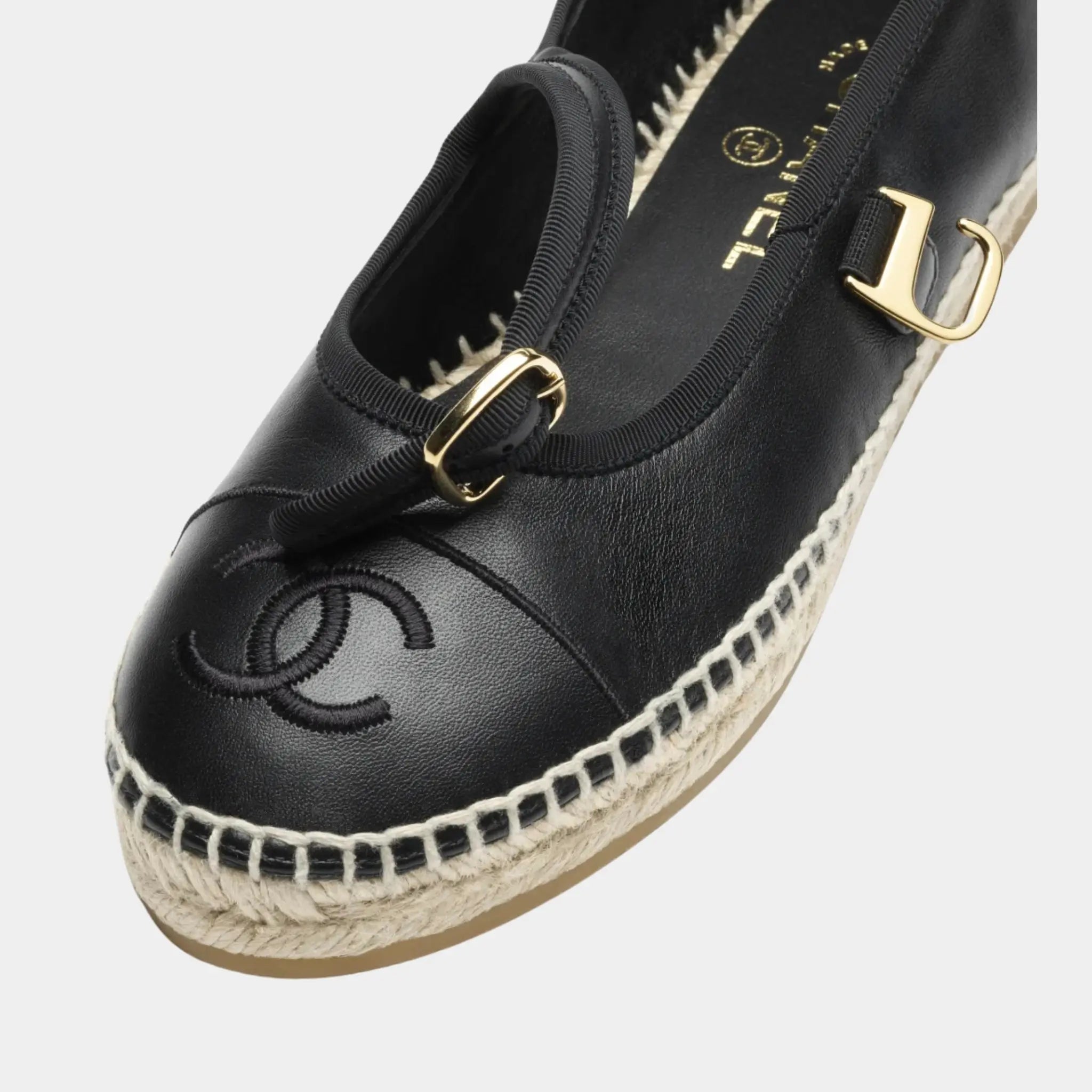 Chanel Mary Janes in Lambskin, Black, Top