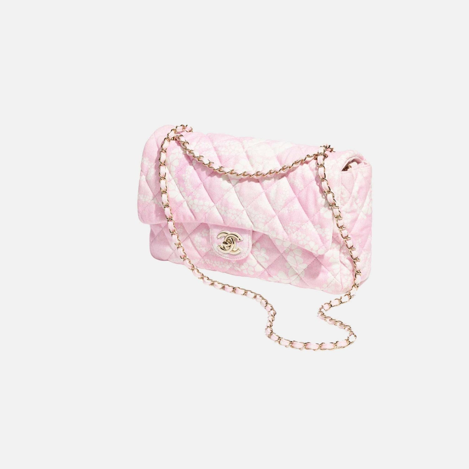 Chanel Maxi Flap Bag From Coco Beach Collection, Pink, Front