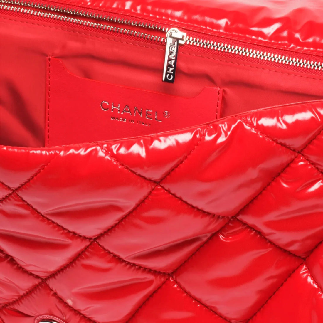 Chanel Maxi Flap Bag Nylon & Silver-Tone Metal Black 