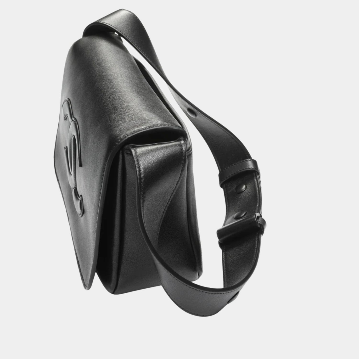 Chanel Messenger Bag Lamb Black, side