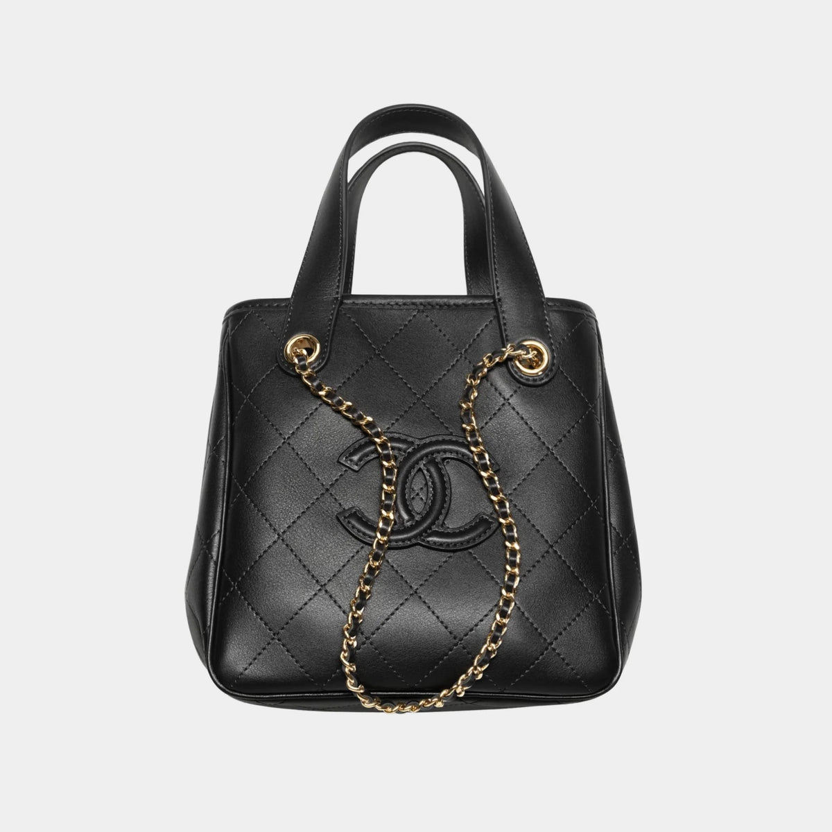 Mini Tote Calfskin & Gold-Tone Metal