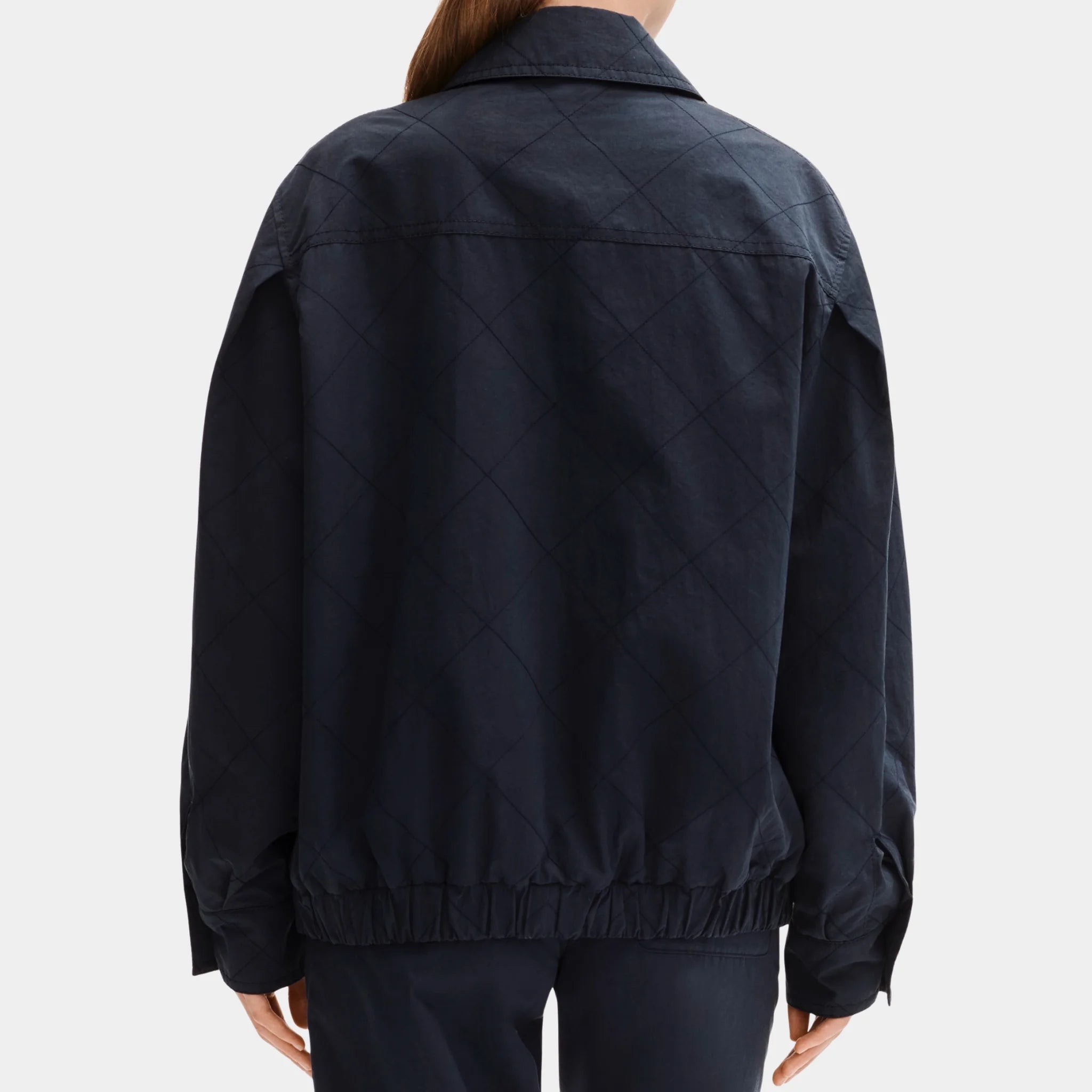 Chanel Navy Blue Jacket in Cotton, Back