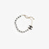 Chanel Necklace Metal Glass Pearls Silk & Resin Gold & White/Black, Front