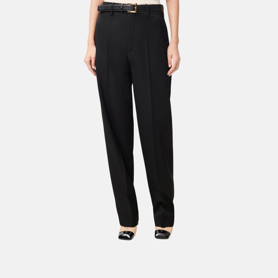 Pants in Wool Twill Black