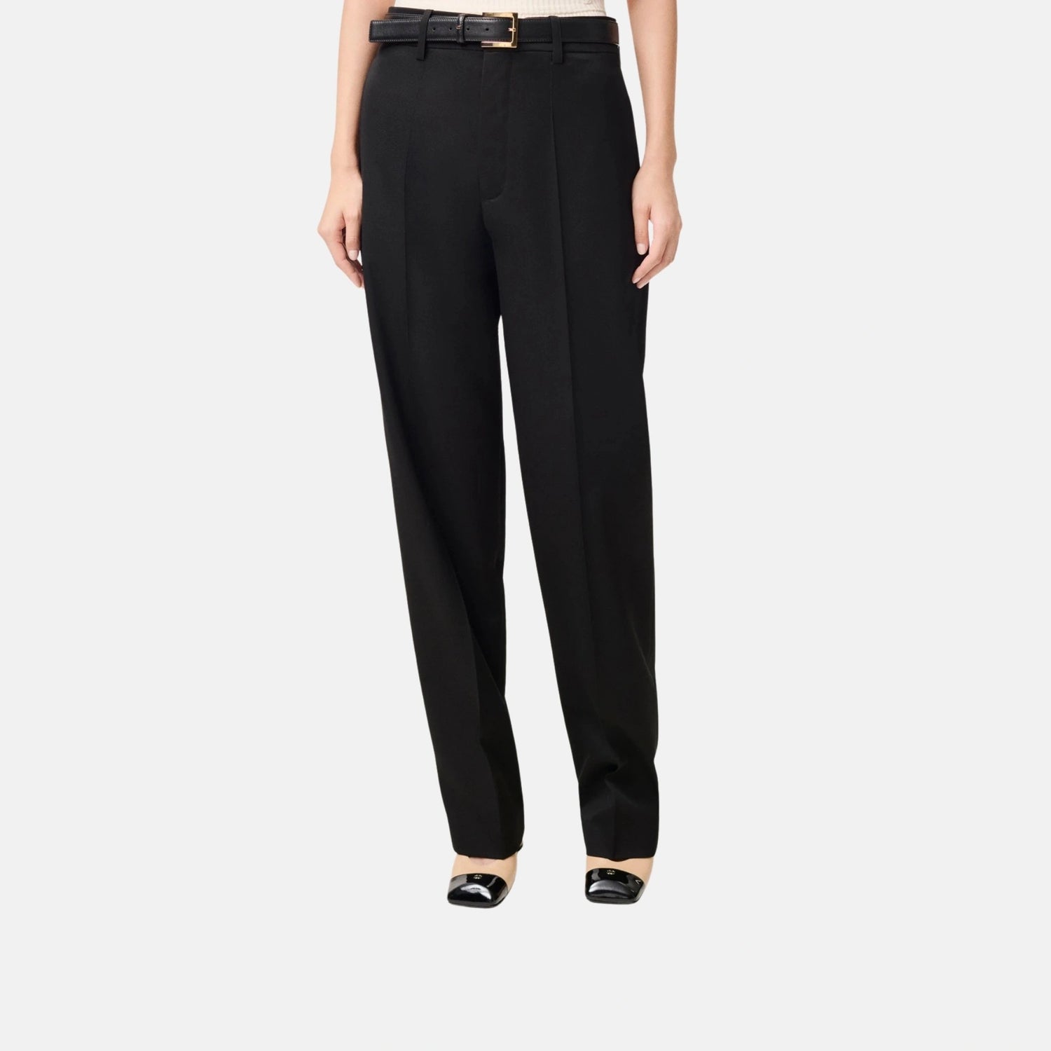 Pants in Wool Twill Black