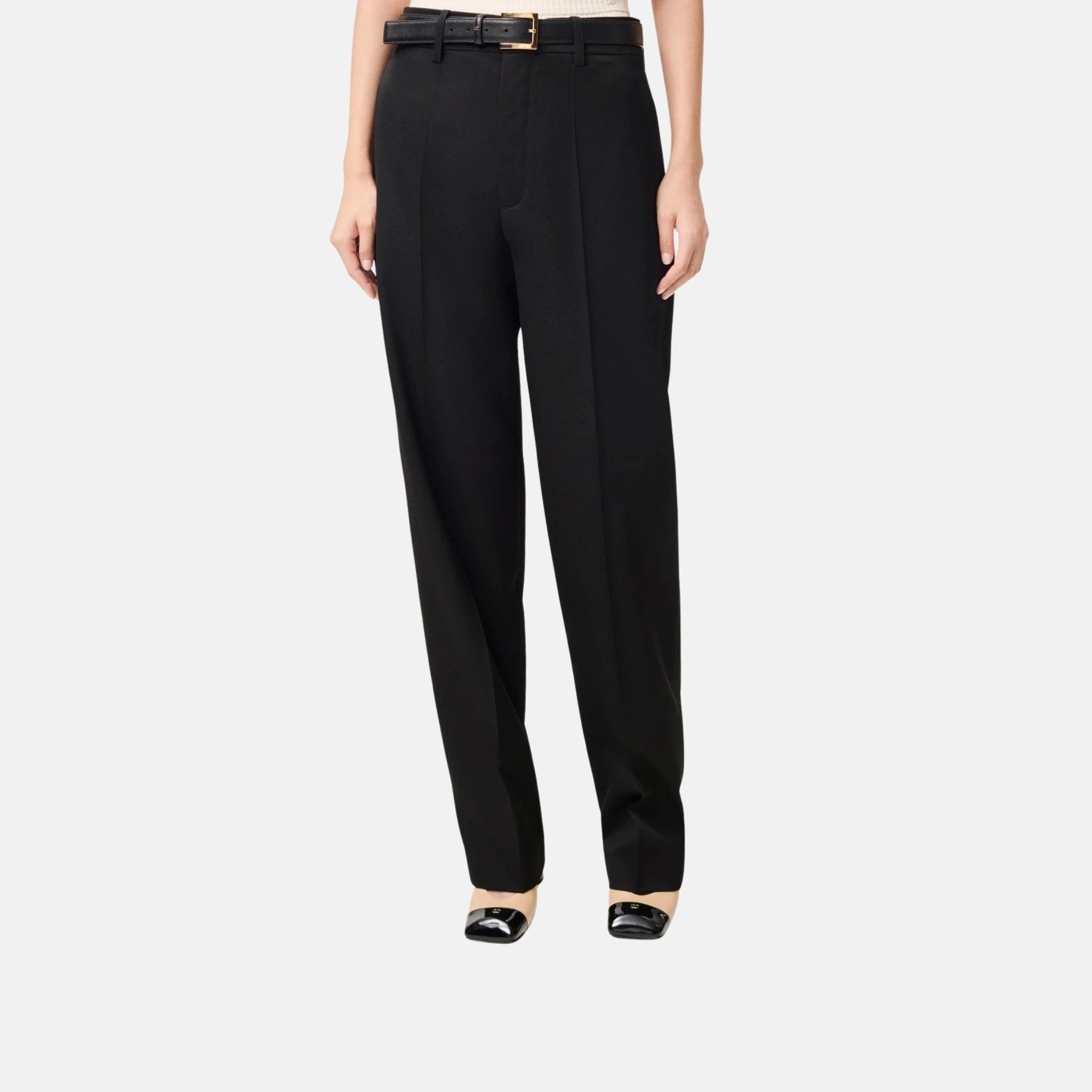 Pants in Wool Twill Black