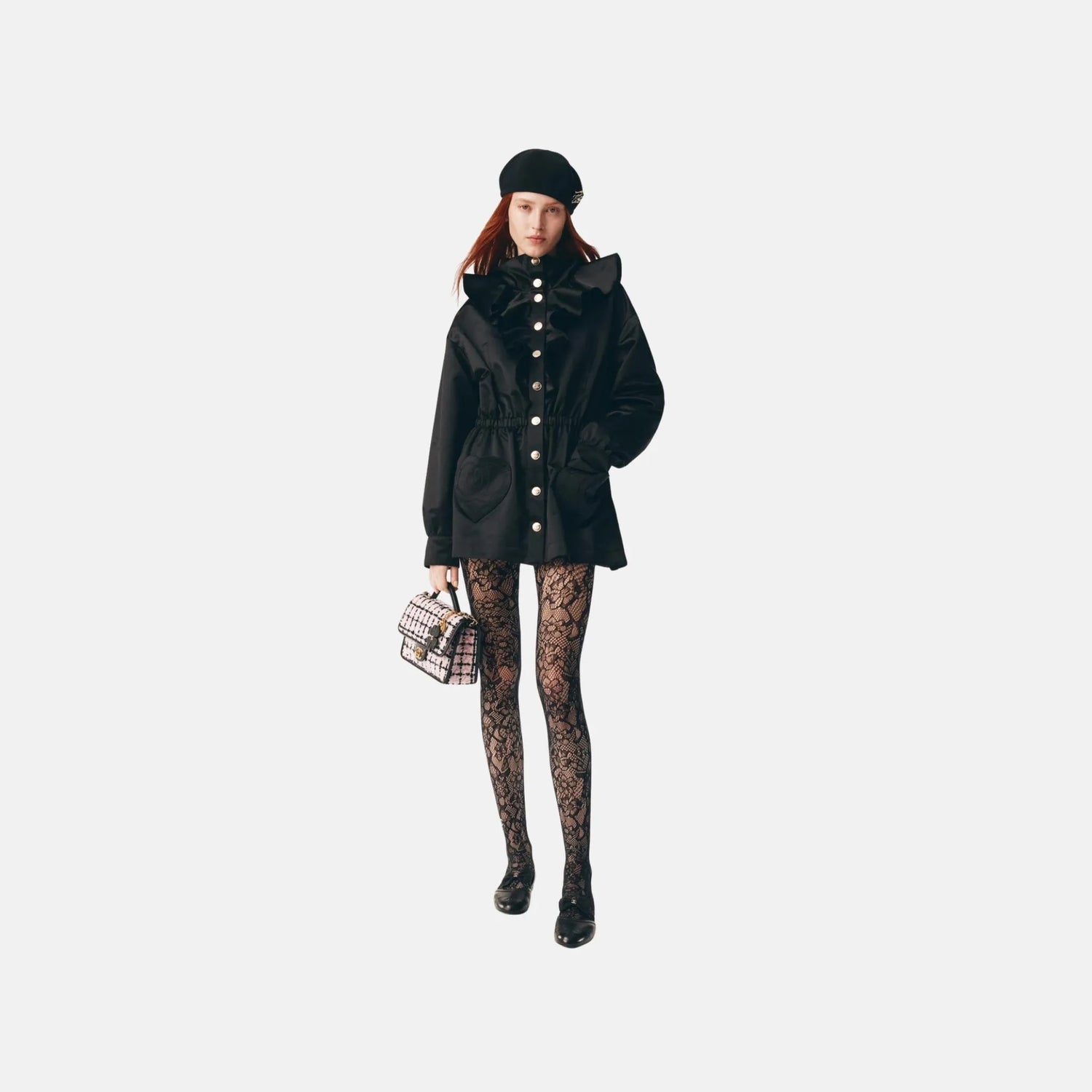 Chanel Parka in Silk Satin, Front