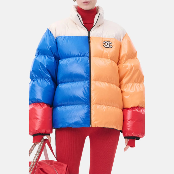 Chanel Puffer Coat Mixed Fibres in Multicolour — Coco Neige 2026