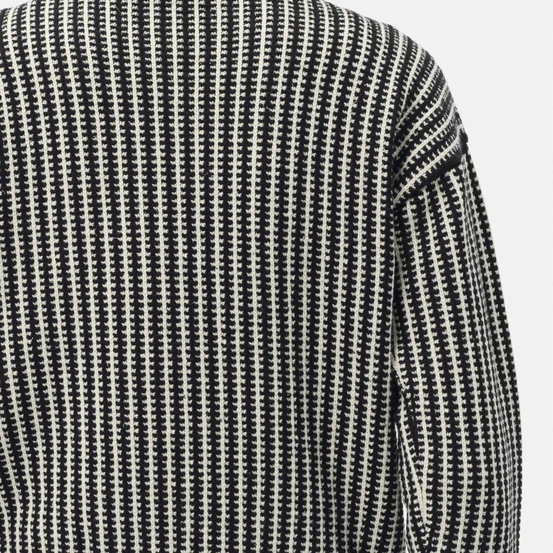 Chanel Pullover Wool & Silk in Ecru and Black back view