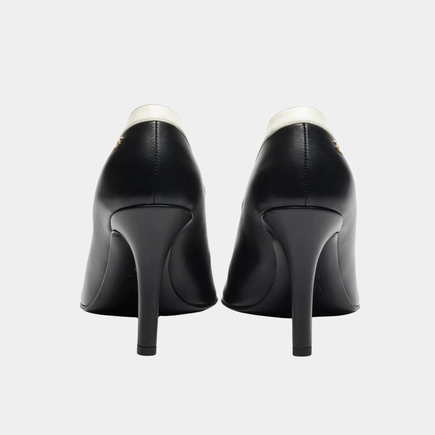 Chanel Pumps in Black &amp; Ivory Lambskin, Back