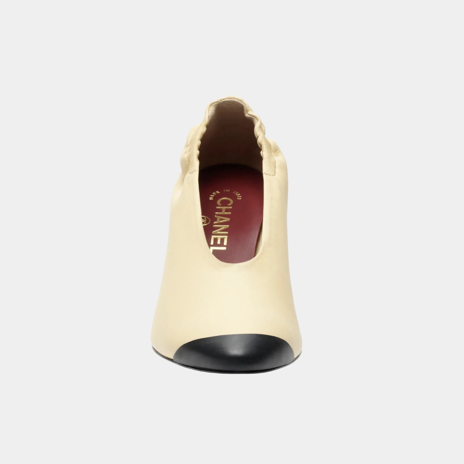 Chanel Pumps in Lambskin, Light Beige, Top