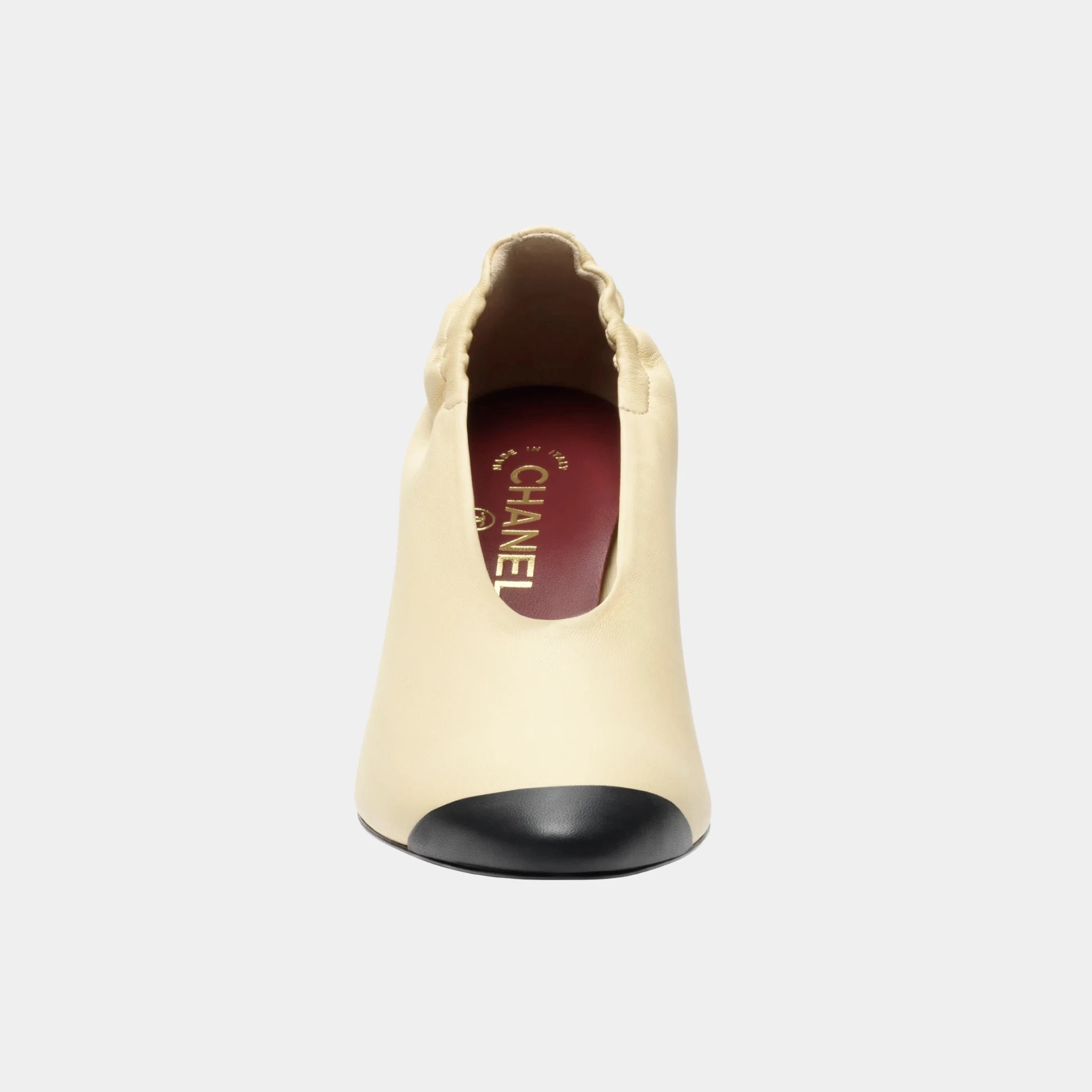 Chanel Pumps in Lambskin, Light Beige, Top