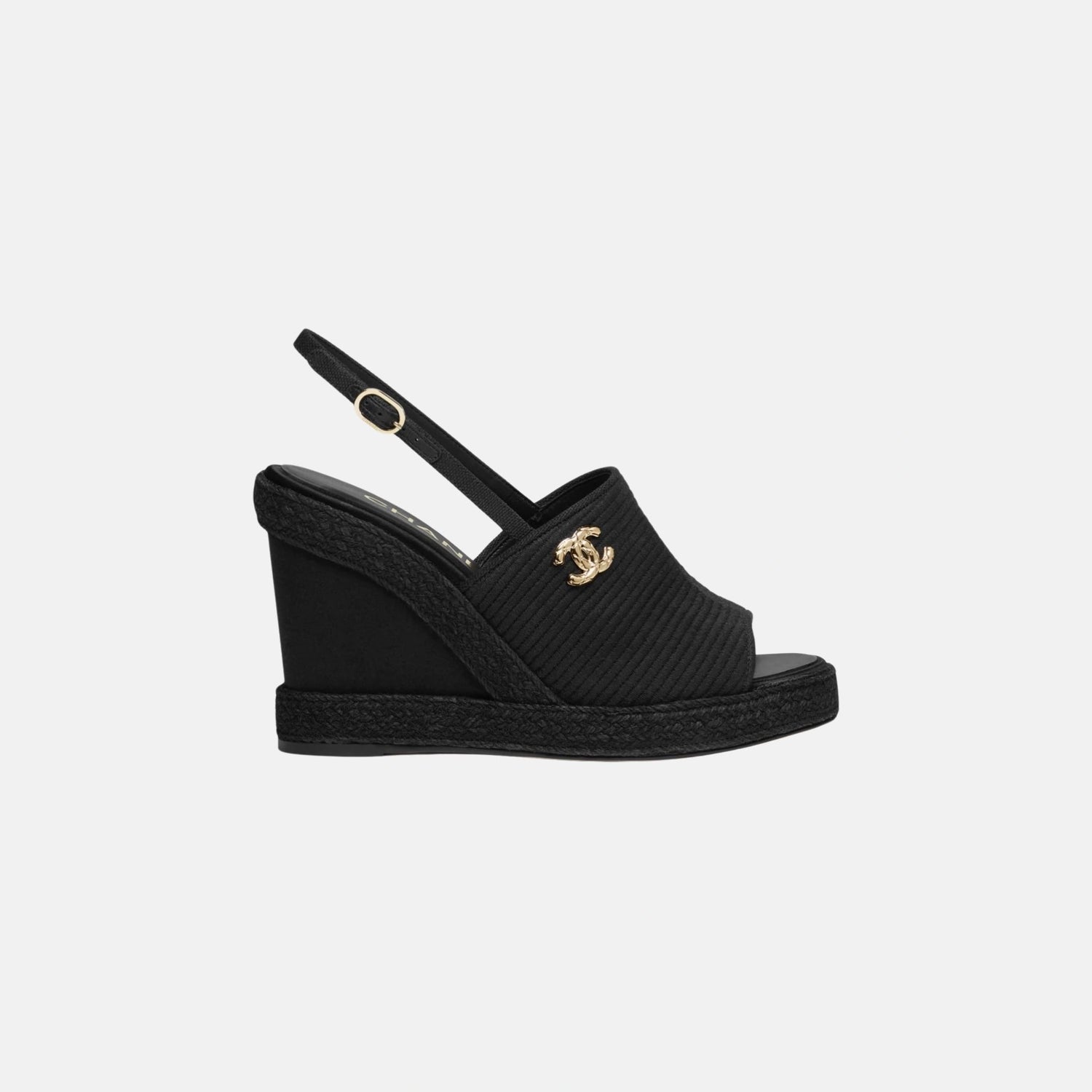 Chanel Sandals in Cotton, Side