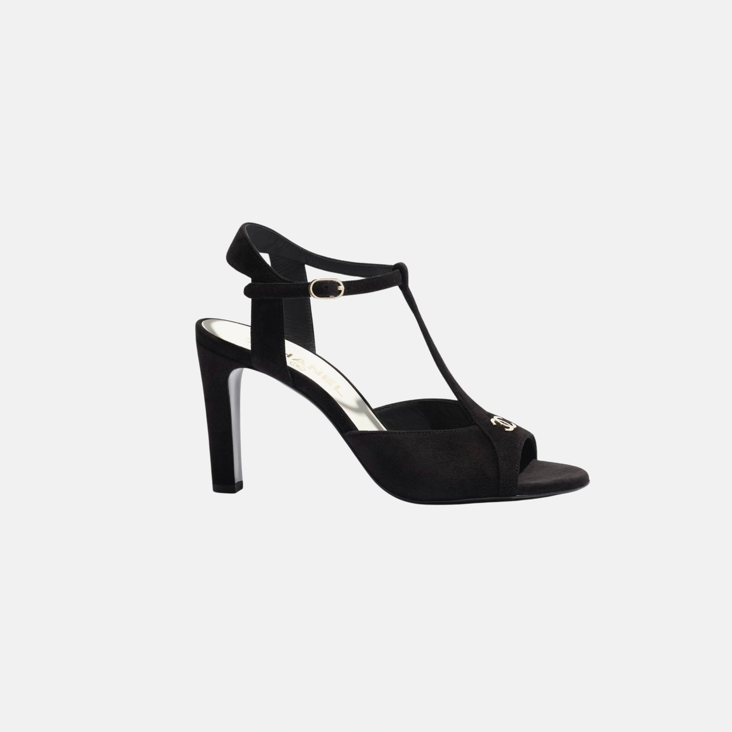 Chanel Sandals in Suede Kidskin, Side